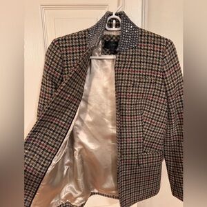 Jcrew women’s tweed blazer with rhinestone collar - Great Condition